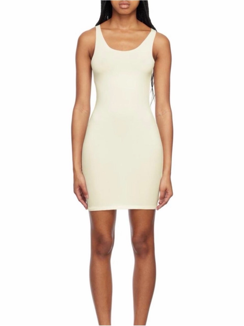 SKIMS Sleeveless Scoop Mini Dress in Marble